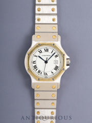Cartier Santos Octagon LM 2966 Automatic Cal.ETA2671 SS/YG SS/YG White Roman Dial (SWISS表記) Overhauled