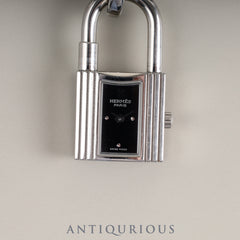 エルメス ケリーウォッチ KE1.210 クォーツ SS 純正革ベルト（□D刻印：2000年） 純正尾錠（SS） ブラック文字盤 オーバーホール済み