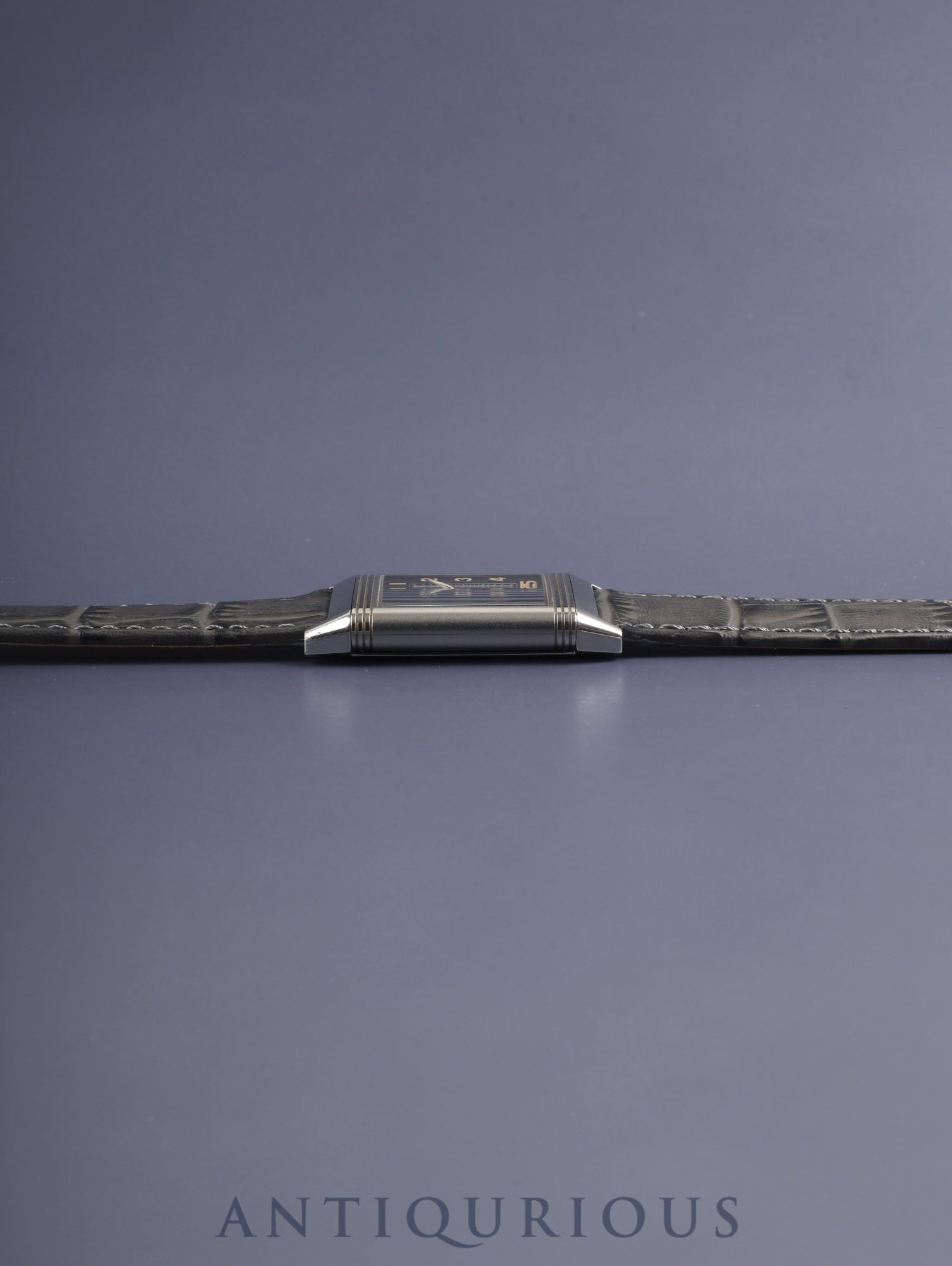 Jaeger-LeCoultre Reverso Classic Shadow 251.8.86 Manual winding Cal.846-1 SS (engraved back) Leather strap Original pin buckle (SS) Grey dial Overhauled