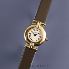 Cartier Must Colisee 590002 Quartz Cal.90 SV925 Leather Genuine Buckle (GP) Ivory Roman Dial Overhauled