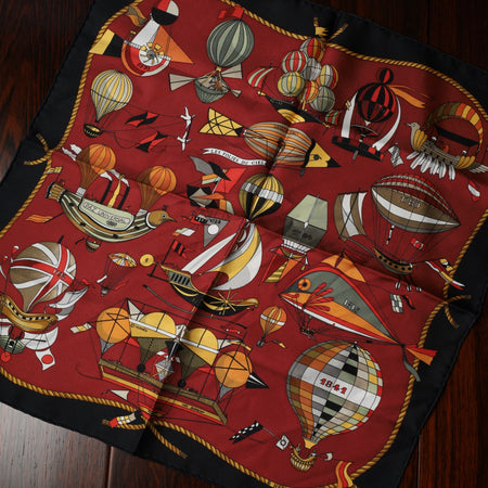 Hermès Scarf Carre 45 Les Folies Du Ciel SILK 100%