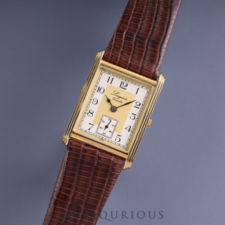 LONGINES 150TH ANNIVERSARY MODEL Quartz SS/GP Leather Genuine Buckle (GP) White x Gold Dial