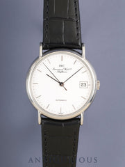 IWC ポートフィノ IW351324 自動巻き Cal.C.37521 SS 革 社外ピンバックル（SS）ホワイト文字盤 オーバーホール済み アイダブリュシー