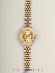 Rolex Datejust Lady 69173 Automatic Cal.2135 SS/YG SS/YG Champagne Dial S-series (1993) Box, Warranty Card (1995 / with personal name), Card Holder, Booklets, Tag, Overhauled