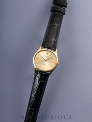 ロレックス チェリーニ 3809 手巻き Cal.1600 750YG 革 純正尾錠（GP） シャンパン文字盤 30番台（1970年）オーバーホール済み