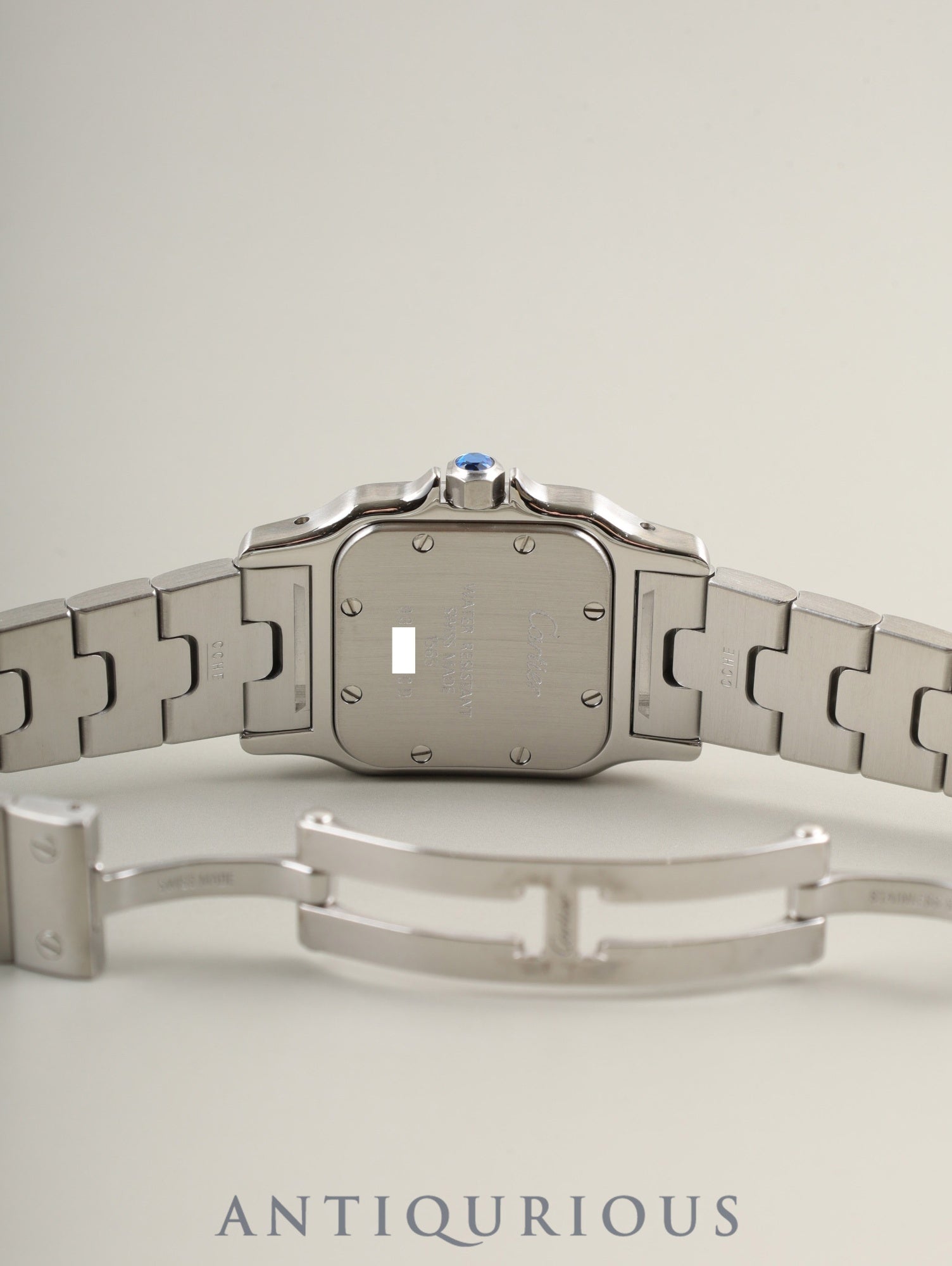 Cartier Santos Galbee SM W20056D6 / 1565 Quartz Caliber - Stainless Steel Ivory Roman Dial Completely Serviced at a Cartier Boutique