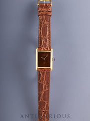 Cartier Must Tank LM Hand-wound Cal.78-1 SV925 Leather Original pin buckle (GP) Mahogany dial (SWISS inscription) Box Warranty (undated) Booklet Overhauled Polished