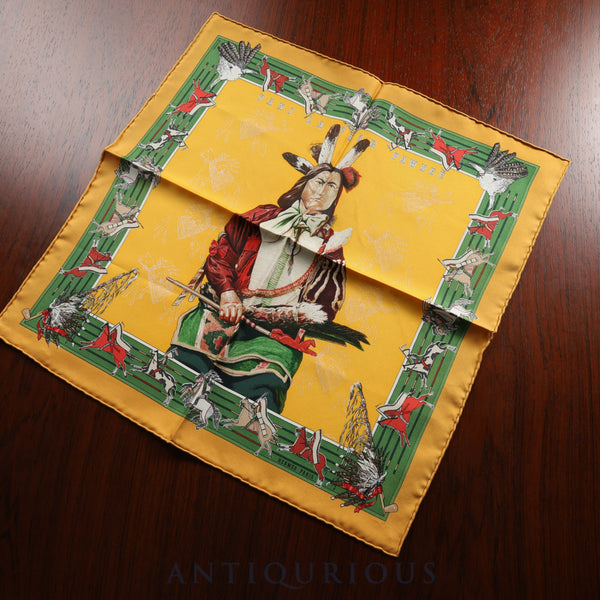 Hermès Scarf Carré 45 Pawnee Chief 100% Silk