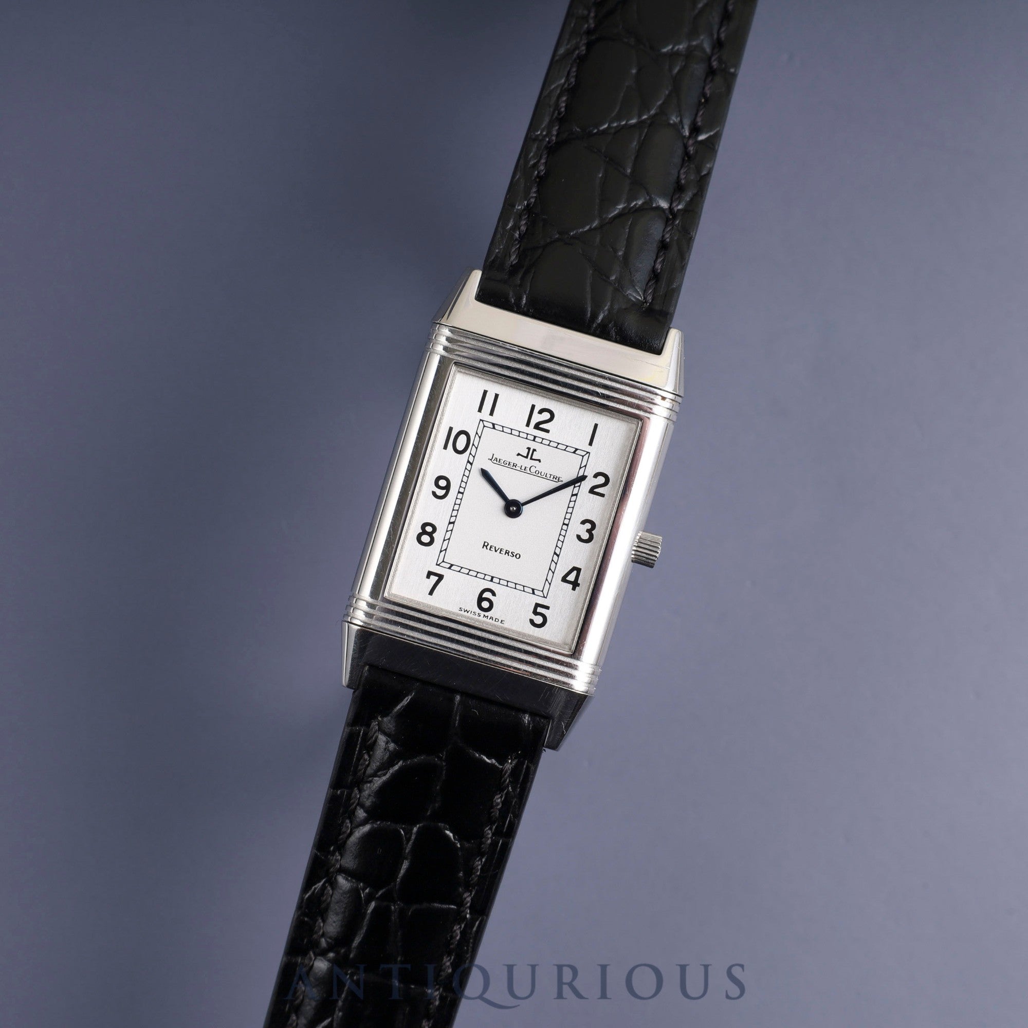 Jaeger-LeCoultre Reverso Classic 250.8 86 Manual winding Cal.846/1 SS Leather Genuine buckle (SS) Silver Arabic dial Overhauled