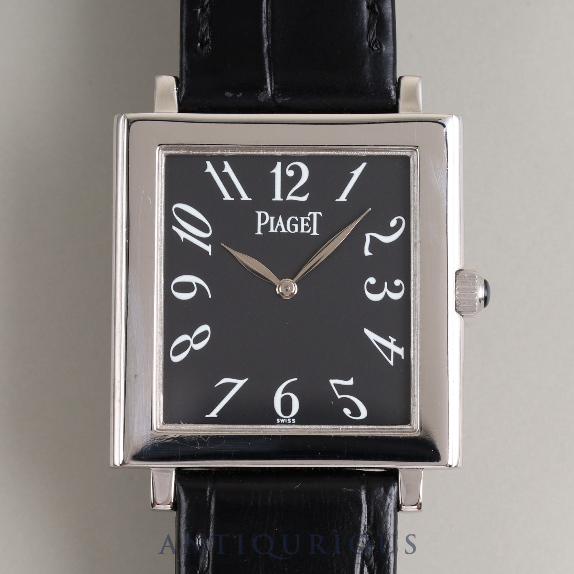 Piaget Altiplano 9930 Manual winding Cal.430P WG Leather Genuine buckle (WG) Black dial Overhauled