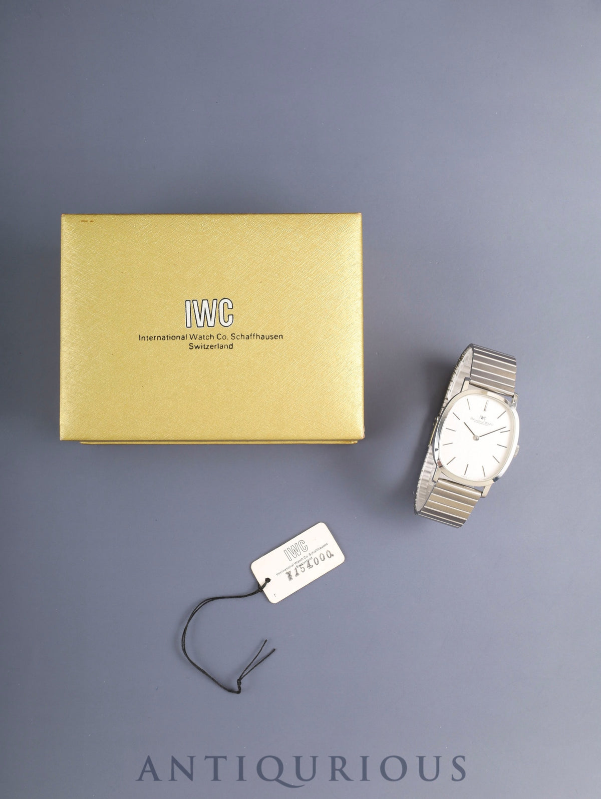 IWC Old Inter 2586 Manual winding Cal.- SS SS Silver linen dial (SWISS marked) Box, Tag, Overhauled