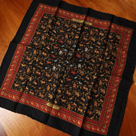 エルメス スカーフ カレ45 インドの狩猟 カシミア/SILK