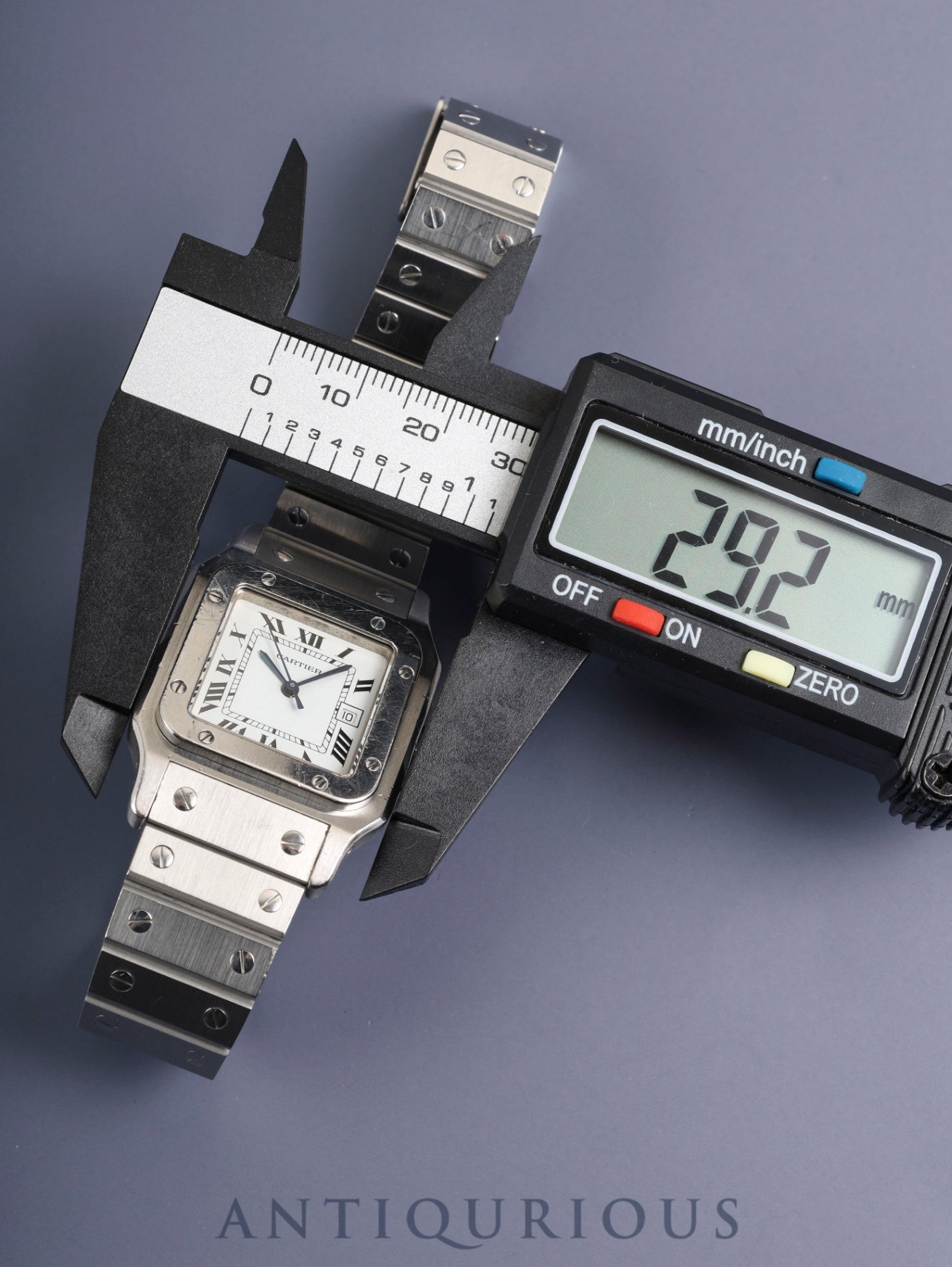 カルティエ サントス ガルベ LM 2960 自動巻き Cal.ETA2671 SS SS ホワイトローマン文字盤 箱 冊子 オーバーホール済み