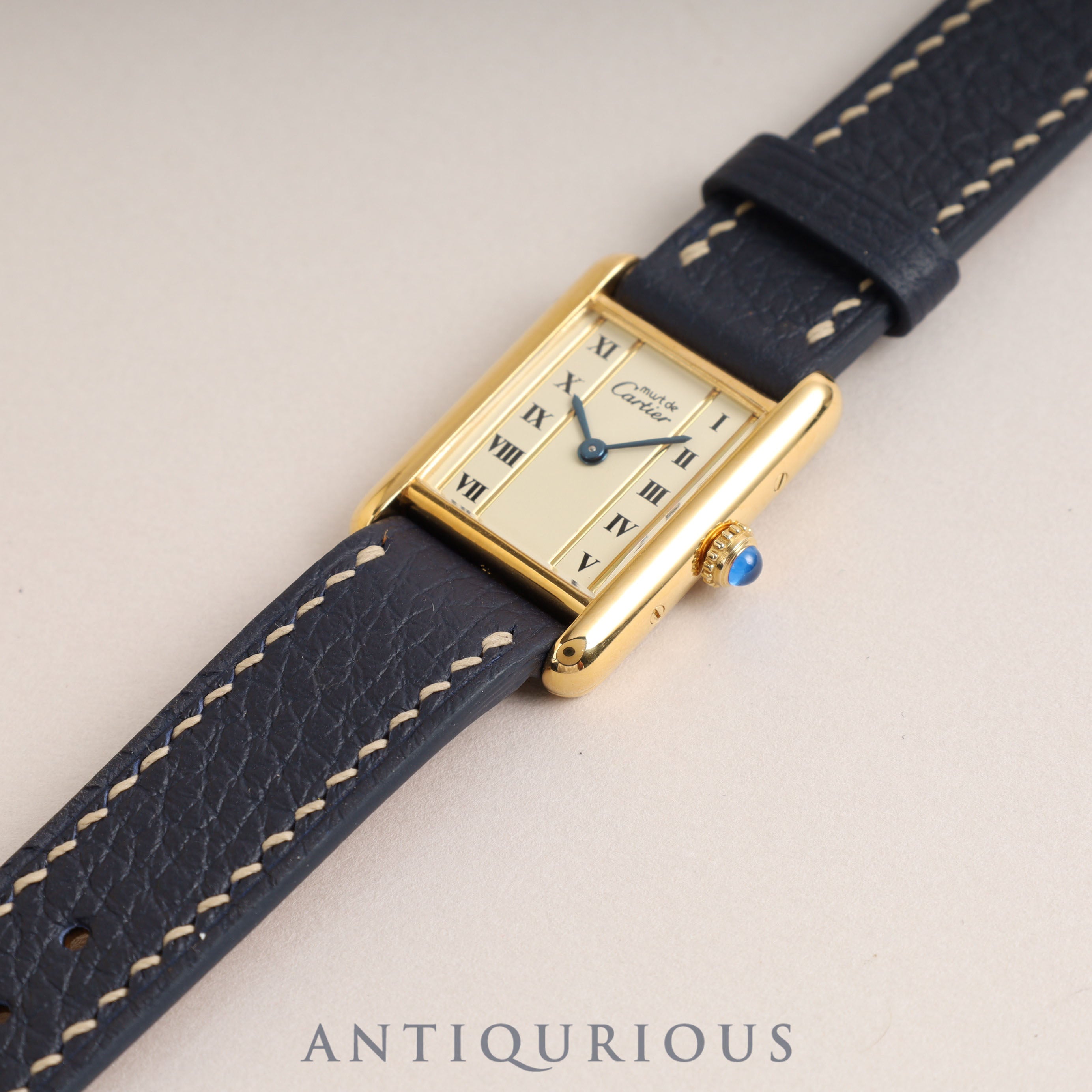 Cartier Must Tank SM QZ Straight Roman Dial