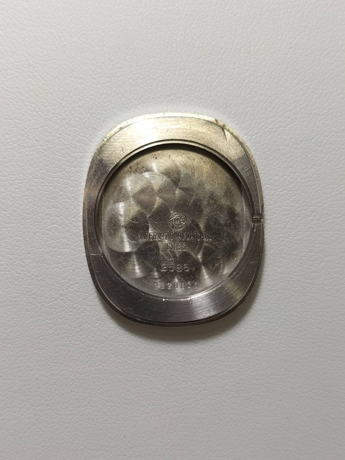 IWC オールドインター 2586 手巻き Cal.- SS SS シルバーリネン文字盤（SWISS表記）箱 タグ オーバーホール済み