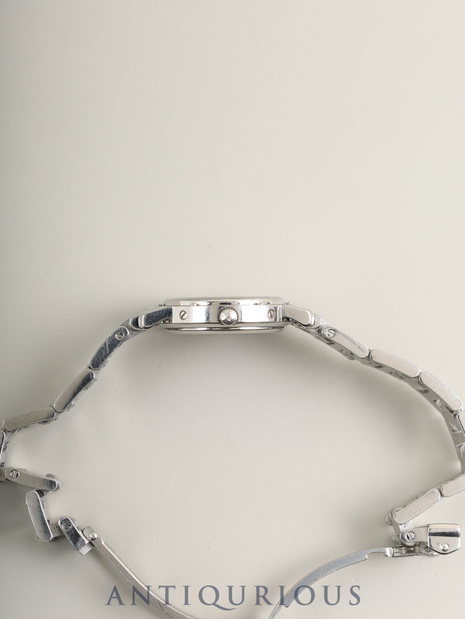 Hermès Clipper CL4.210 Quartz SS SS White Dial Box Manual Warranty (1999) Overhauled