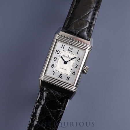 Jaeger-LeCoultre Reverso Classic Medium Q2538120 (212.8.S5) Automatic Cal.965 SS Leather Genuine Buckle (SS) Silver Dial