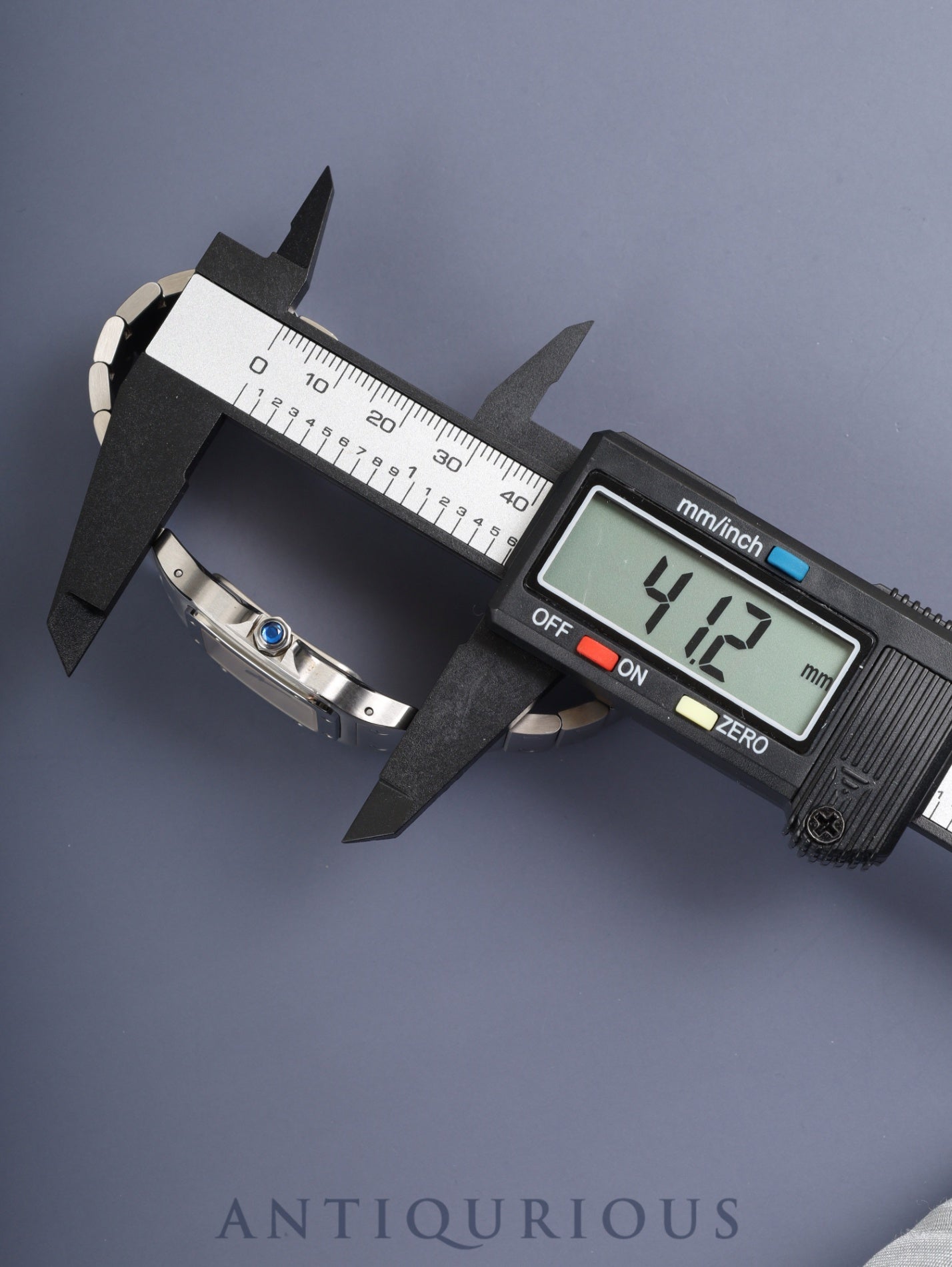 カルティエ サントス ガルベ LM W20060D6 / 1564 クォーツ Cal.687 SS SS ホワイトローマン文字盤（SWISS MADE表記） 箱 冊子 保証書（2003年）カルティエ修理証明書（2009年）オーバーホール済み