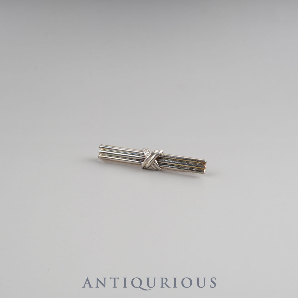 Tiffany Tie Pin and Tie Bar with Signature Cross in Sterling Silver