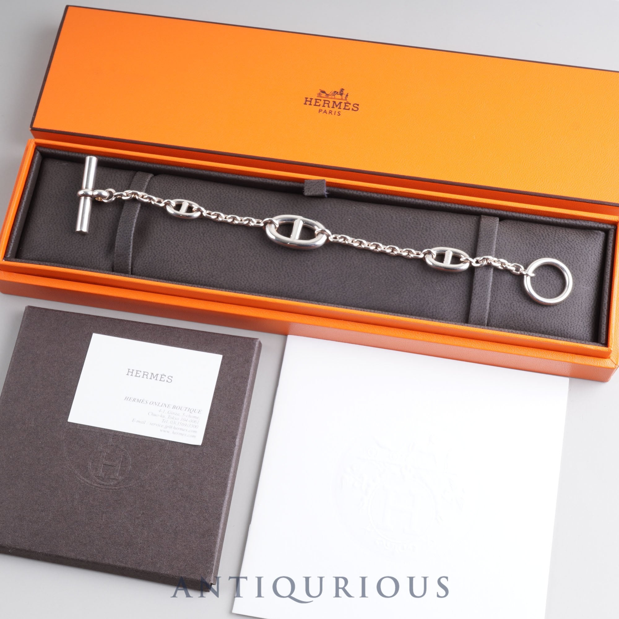 Hermes Bracelet Chaine d'Ancre Farandoule SV925 LG