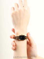 Chanel Premiere S H0001 Quartz Cal.976.001 GP GP/Leather Black Dial Overhauled