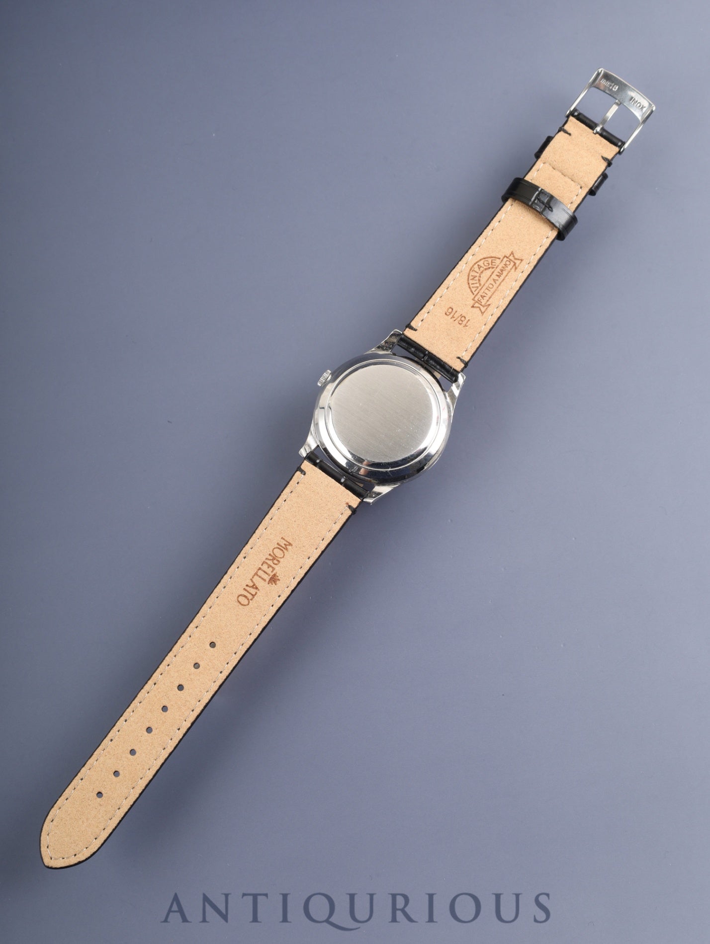 IWC Old Inter Automatic Caliber 853 Stainless Steel Leather Strap with Aftermarket Buckle (SS) Silver Dial Overhauled