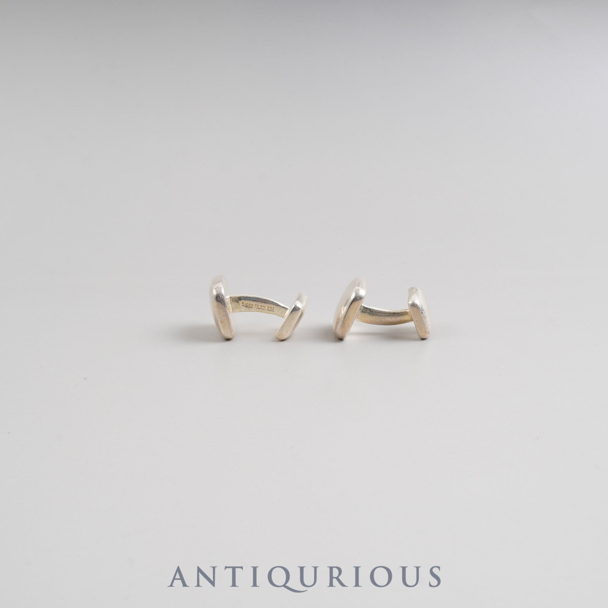 本物保証 Tiffany & Co. カフス 14K スターリングシルバー ティファニー カフリンクス スターリングシルバー 1999刻 箱 冊子 保存