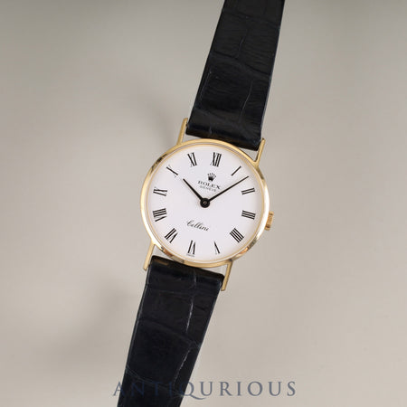 Rolex Cellini 3810 Manual winding Cal.1600 750 Genuine leather strap Genuine buckle (GP) White dial 1972 (36th series) Overhauled