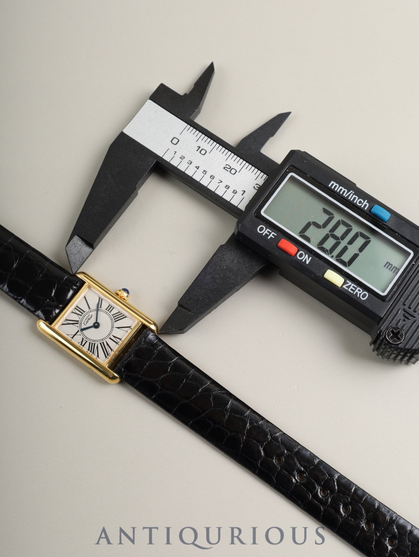 カルティエ マストタンク SM 5057001 クォーツ Cal.057 SV925 革 純正ピンバックル（GP）オパラン文字盤（SWISS表記）オーバーホール済み 新品仕上げ済み