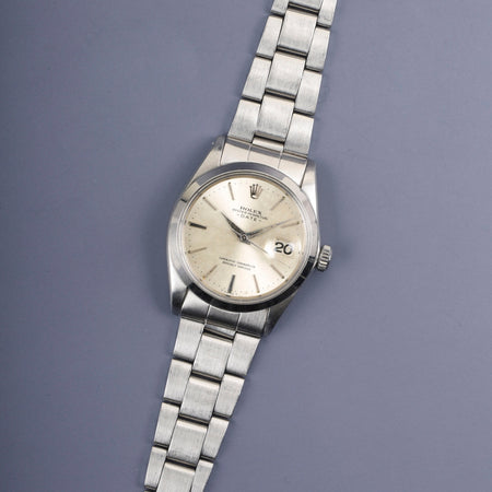 ロレックス オイスターパーペチュアルデイト 1500 自動巻き Cal.1560  SS SS シルバー文字盤 11番（1964年）オーバーホール済み