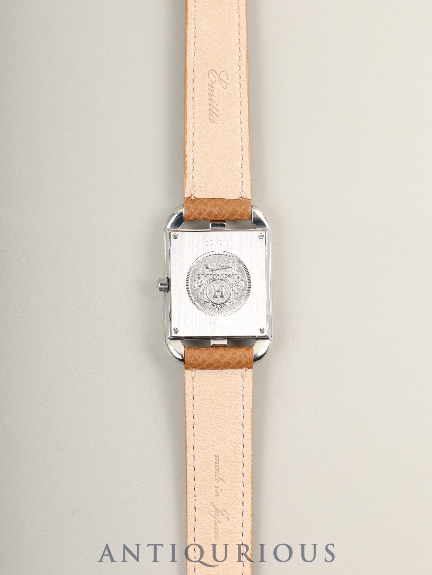 エルメス ケープコッド CC1.210.220 / VBNI クォーツ Cal.976.001 SS 革 純正尾錠（SS）シルバー文字盤 箱 冊子 保証書（2001年）純正革ベルト（□H刻印：2004年）オーバーホール済み