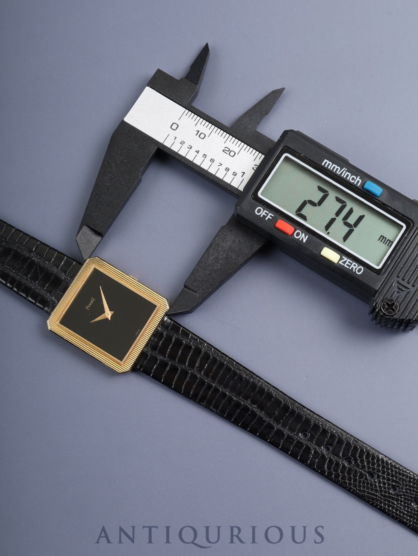 ピアジェ プロトコール 9154 手巻き Cal.9P 750YG 革 純正尾錠（750YG）ブラック文字盤 オーバーホール済み