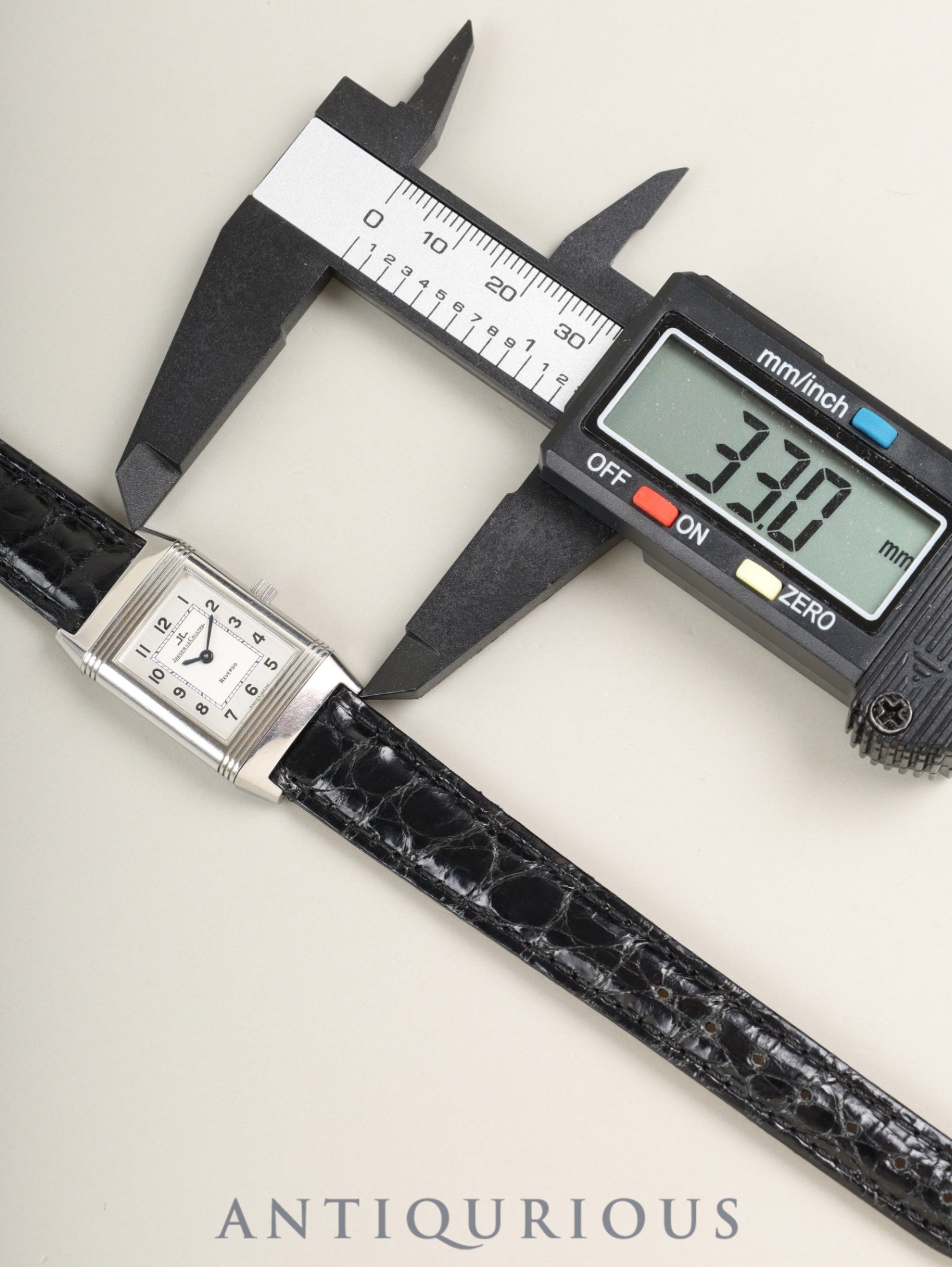 ジャガー・ルクルト レベルソ レディ QA260801 / 260.8.86 手巻き Cal.846/1 SS 革 純正ピンバックル（SS） シルバーアラビア文字盤（SWISS MADE表記）オーバーホール済み