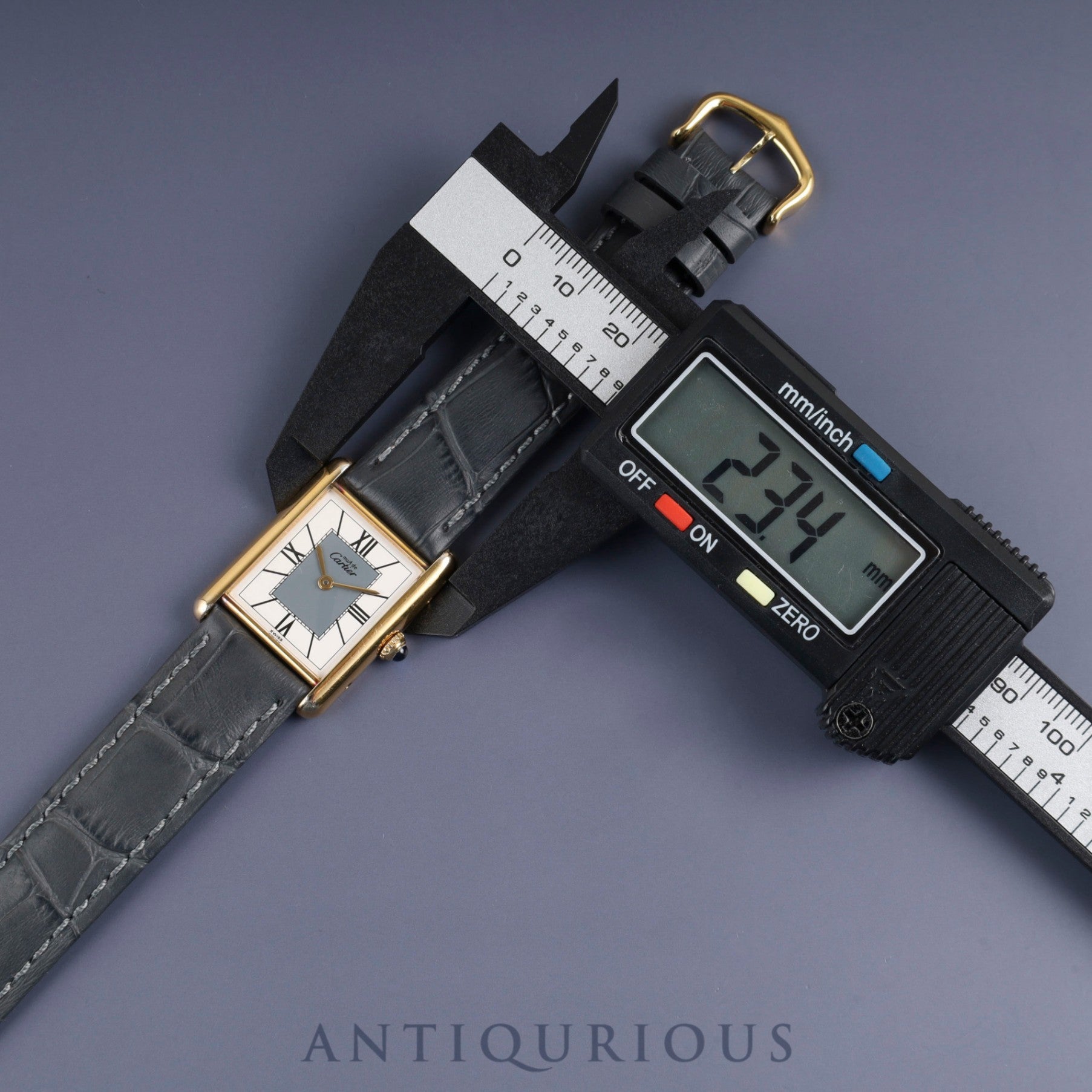 カルティエ マストタンク LM 590005 クォーツ SV925 革 純正尾錠