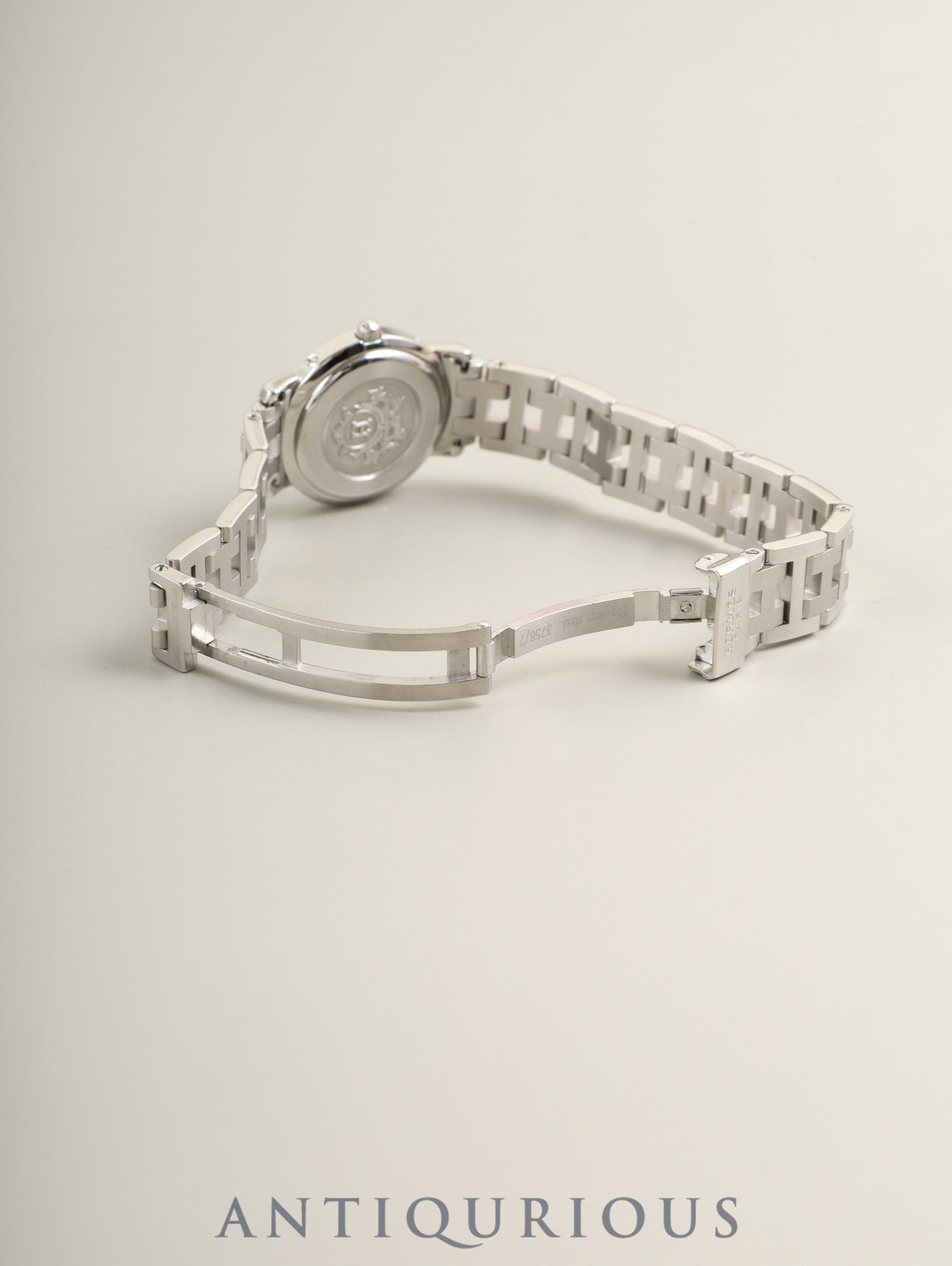 エルメス クリッパー CL4.210 クォーツ SS SS グレー文字盤