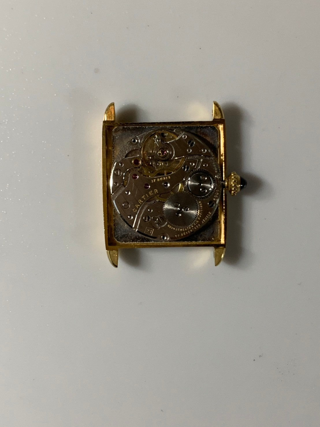 カルティエ タンク アロンディ タンク エリプス LM 81722553 / 96041 手巻き Cal.21（フレデリック・ピゲ）750YG 革 純正尾錠（GP） ホワイトローマン文字盤（PARIS表記） 国際永久保証書（1983年） オーバーホール済み