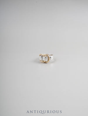 Hermes Dezaneau Ring, SV925/750, approximately size 10.5