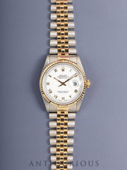 Rolex Datejust 16233 Automatic Caliber 3135 Stainless Steel/Yellow Gold White Roman Dial S Series (1993) Warranty (1994) Overhauled