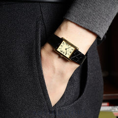 カルティエ マストタンク LM 1615 クォーツ Cal.690 SV925 革 純正尾錠（GP）アイボリーローマン文字盤 1996年頃～1998年頃 箱 オーバーホール済み