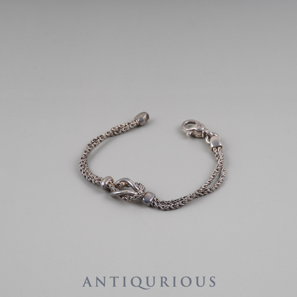 Tiffany Bracelet Center Knot Double Rope SV925