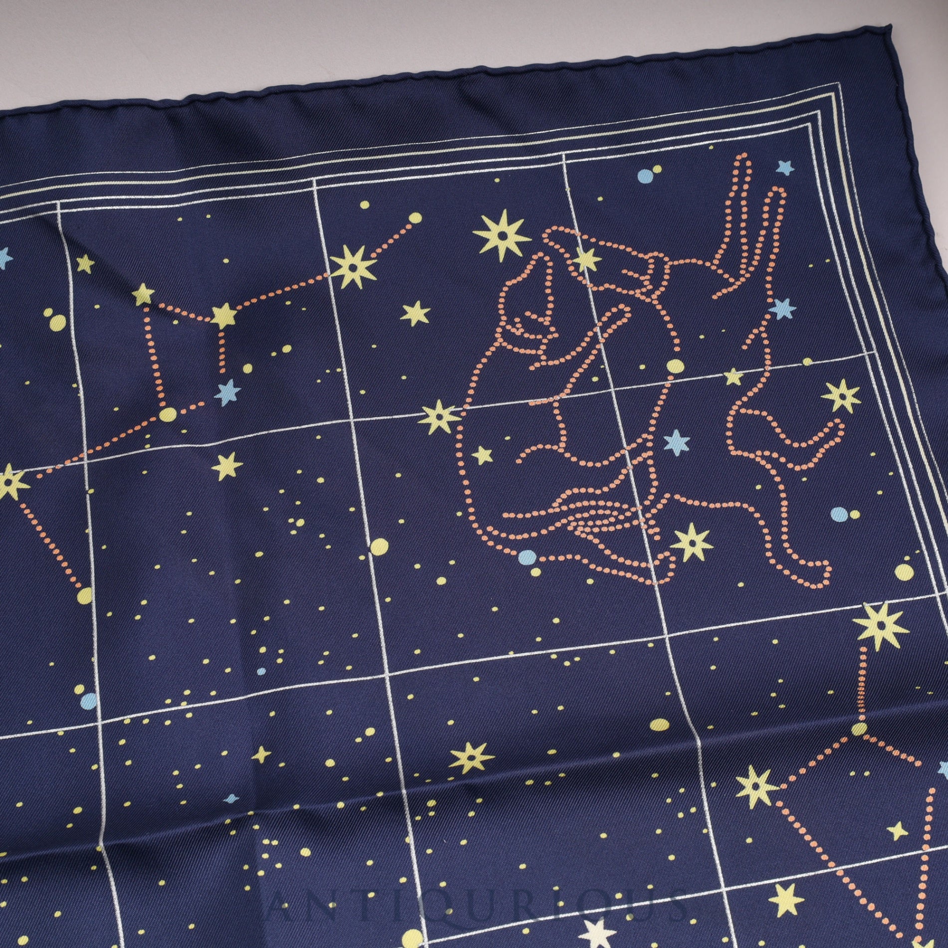 Hermes scarf Carre 45 Constellation Navy Box