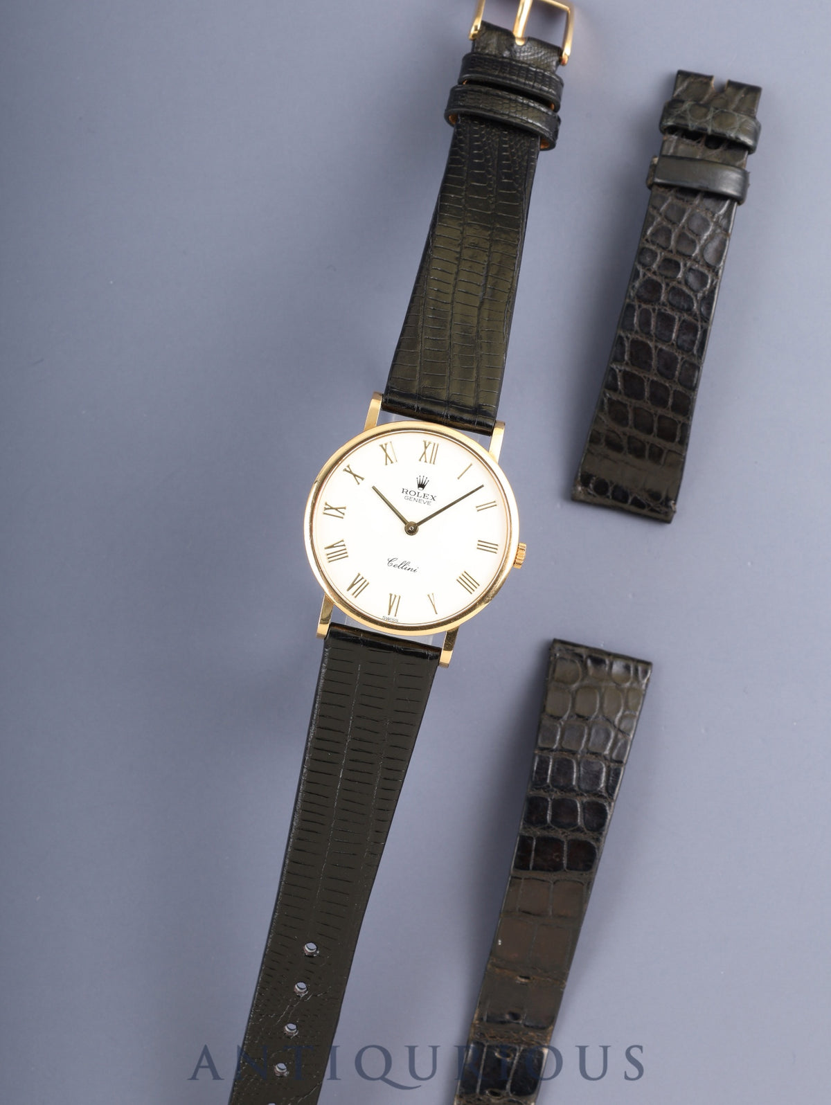 Rolex Cellini 5112 Manual Winding Cal.1602 750YG Leather Original Pin Buckle (750YG) White Roman Dial W-series (1994-1995) Overhauled