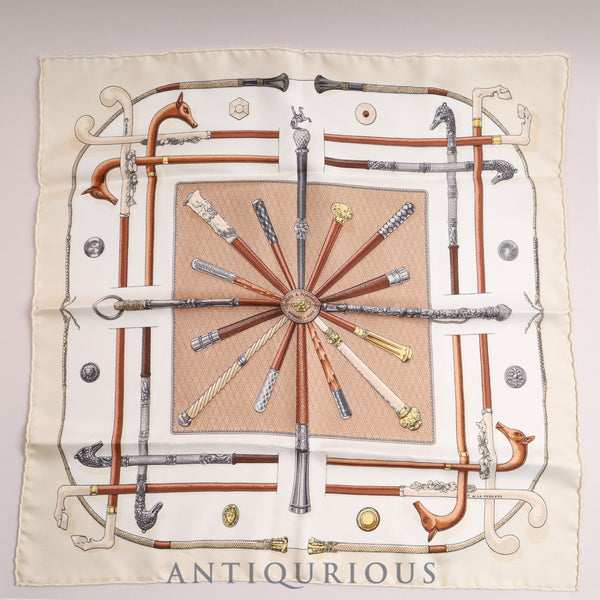 Hermes scarf Carre 45 walking stick pattern