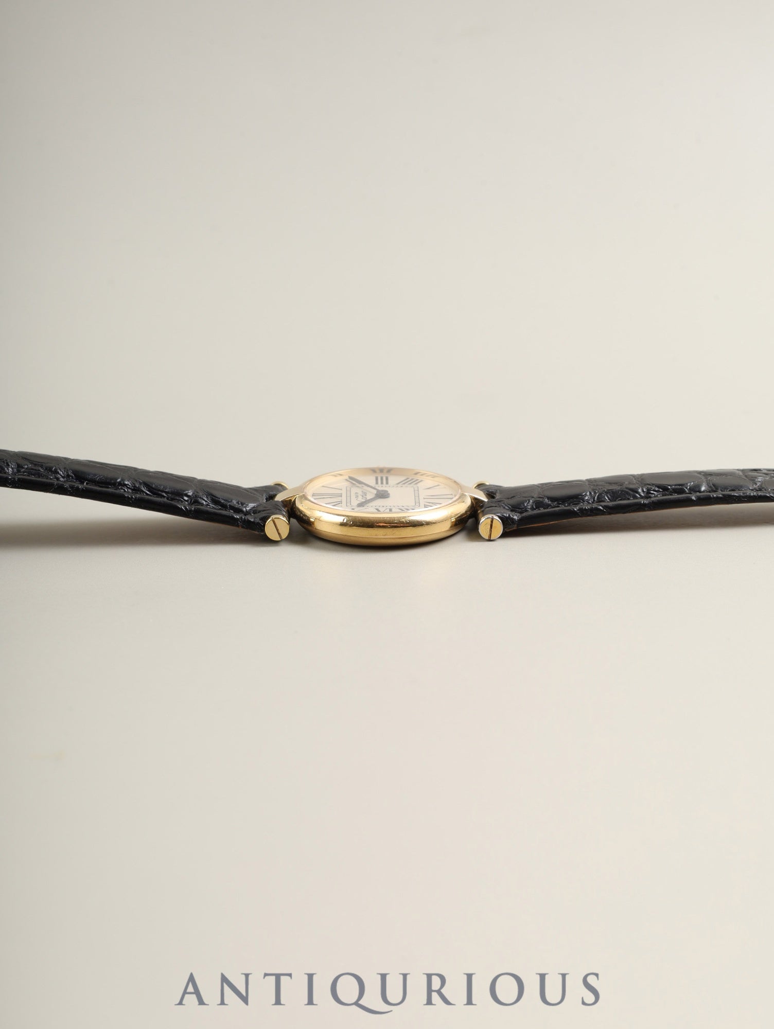 カルティエ マスト ヴァンドーム VLC SM W1005354 / 590004  クォーツ Cal.90 SV925 革 純正Dバックル（GP）オパラン文字盤 箱 冊子 保証書（1995年） オーバーホール済み