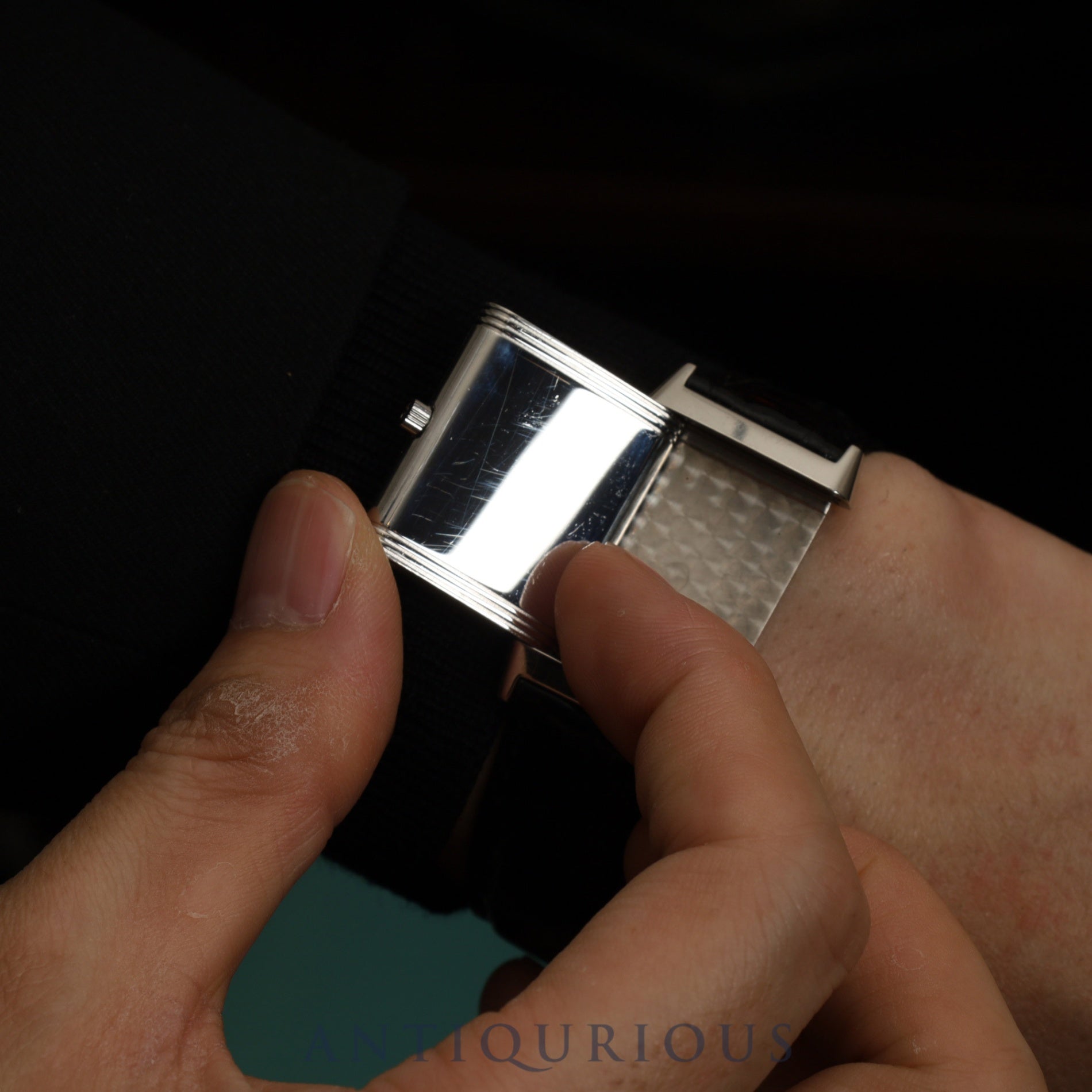 ジャガー・ルクルト  レベルソ クラシック 250.8.86 手巻き Cal.846/1 SS 純正Dバックル （SS） 23mm×38mm シルバーアラビア文字盤 オーバーホール済み