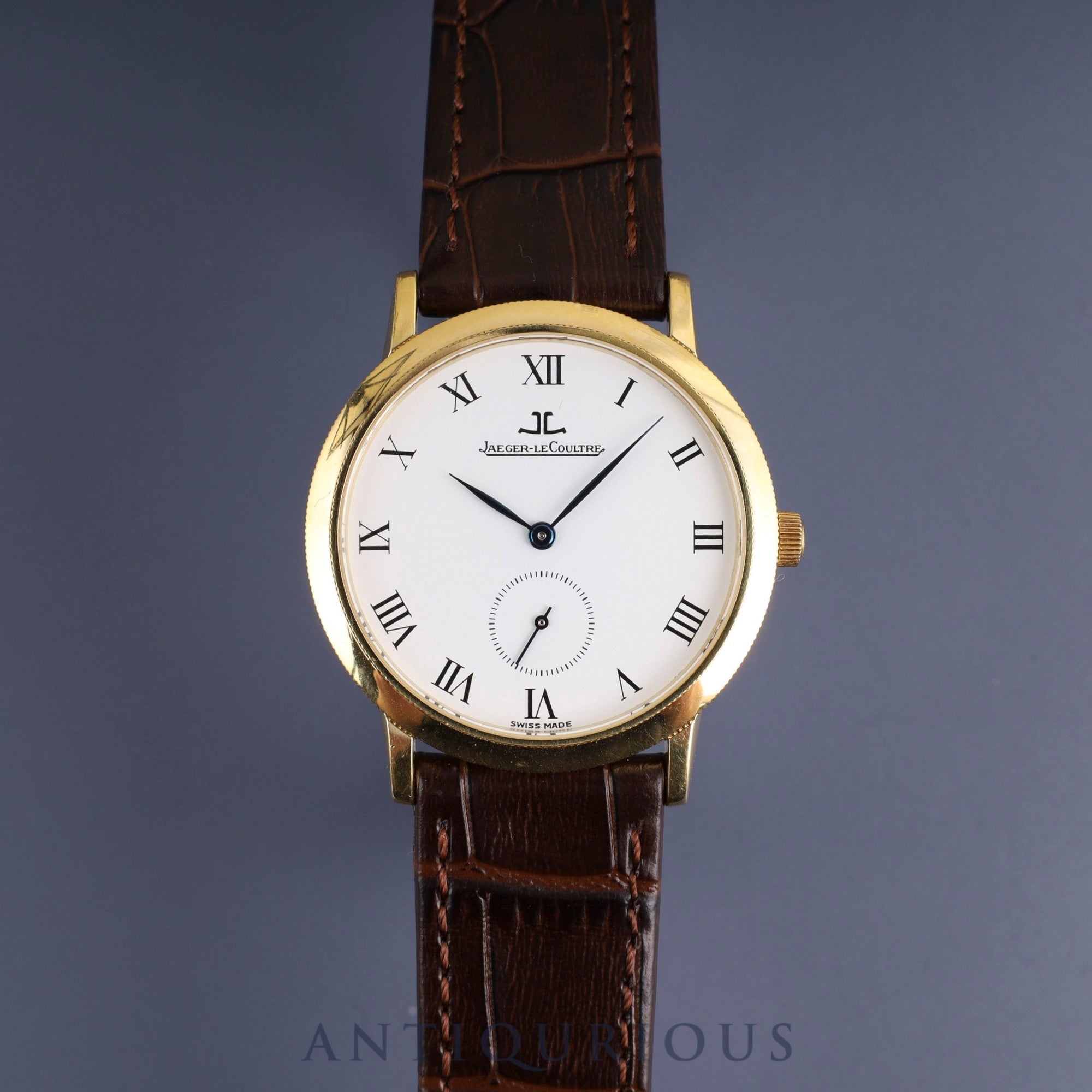 Jaeger-LeCoultre Gentrum 152.1.81 Manual winding Cal.818/4 750 Leather Genuine buckle (750) White dial Genuine leather strap Overhauled