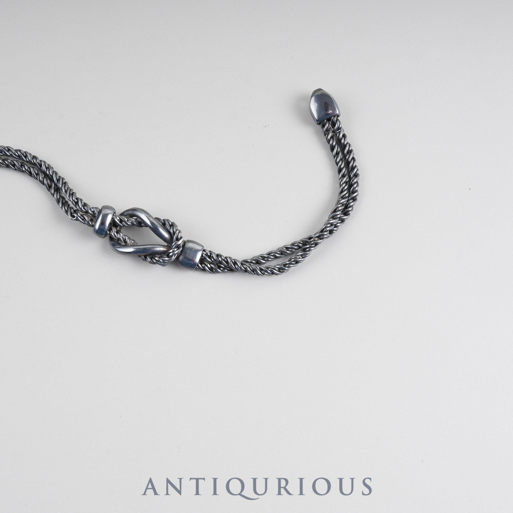 ティファニー ブレスレット センターノットダブルロープ スターリングシルバー