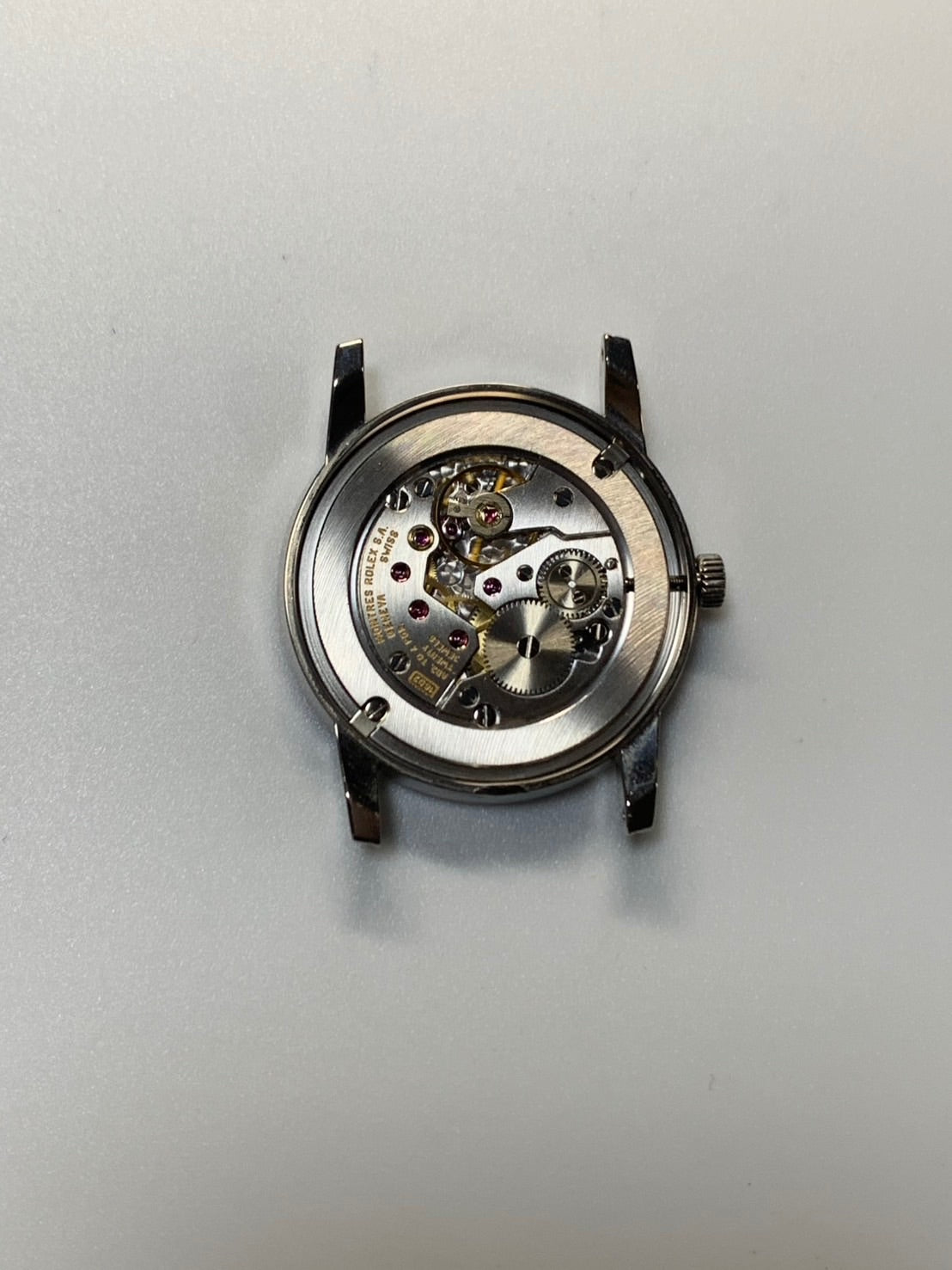 ロレックス チェリーニ 5116 手巻き Cal.1602 750WG 革 純正ピンバックル（750WG）シルバーローマン文字盤（SWISS MADE表記）K番台（2001年）箱 保証書（2004年 / 個人名記載あり）純正レザーベルト付き オーバーホール済み