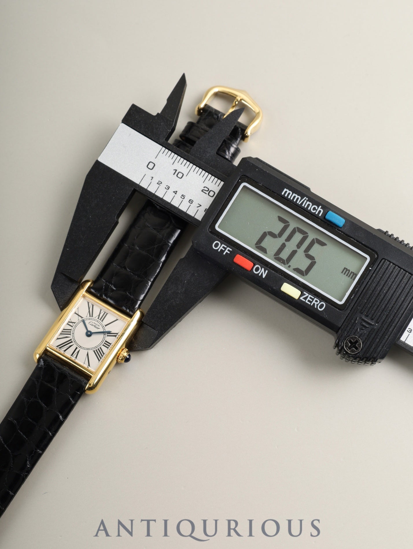 カルティエ マストタンク SM 5057001 クォーツ Cal.057 SV925 革 純正ピンバックル（GP）オパラン文字盤（SWISS表記）オーバーホール済み 新品仕上げ済み