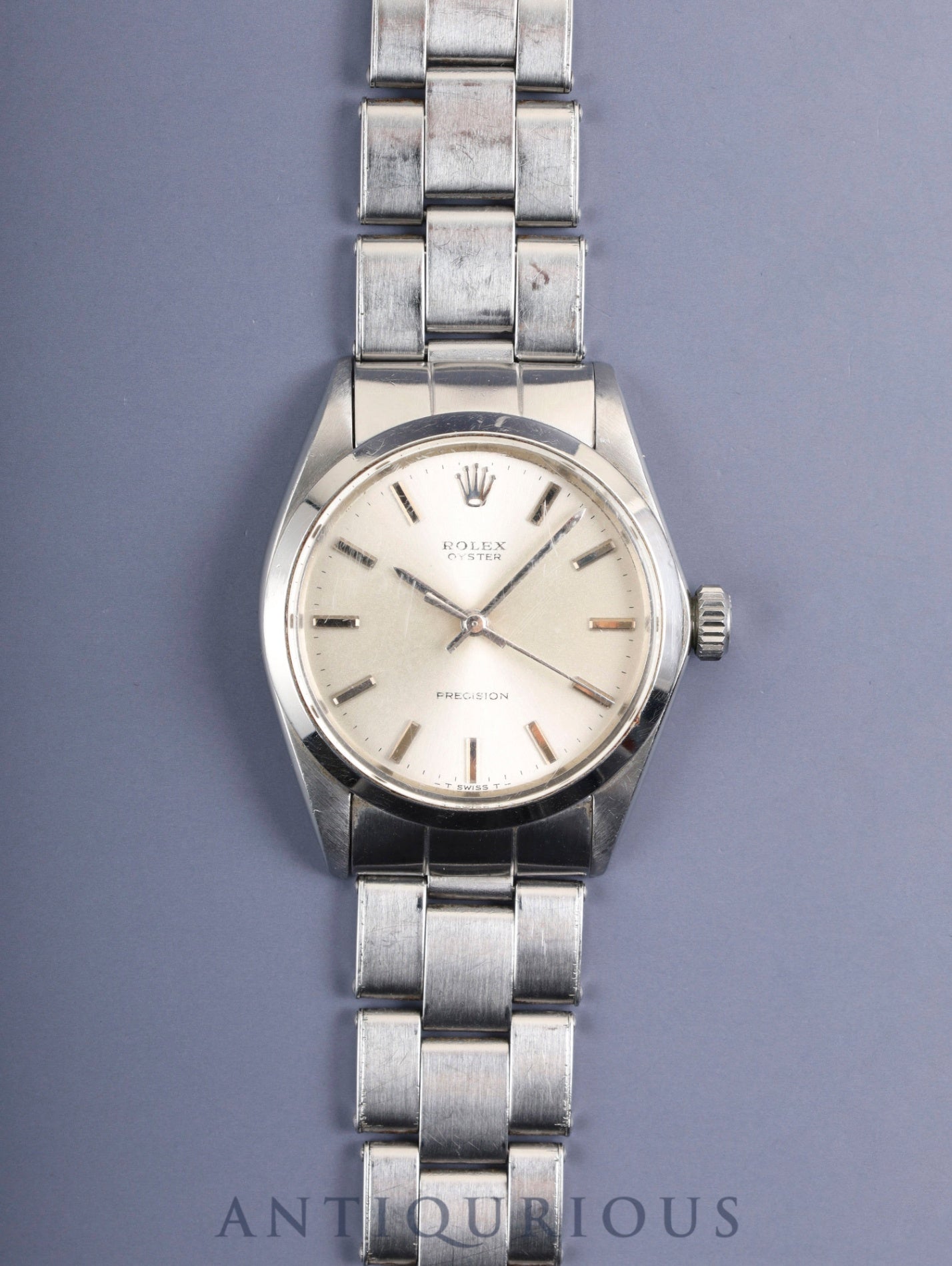 Rolex Oyster Precision 6426 Manual Winding Caliber 1225 Stainless Steel Silver Dial No. 22 (1967) Overhauled